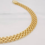 Pulso Chino 8.8g / 21cm / 8.8mm Oro Amarillo 18K
