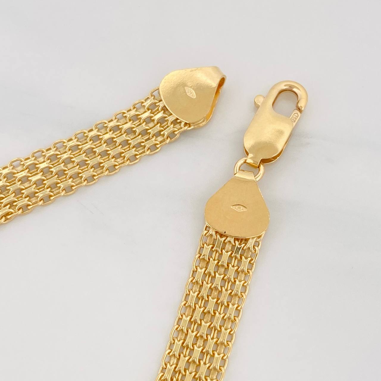 Pulso Chino 13.4g / 20cm / 8.8mm Oro Amarillo 18K