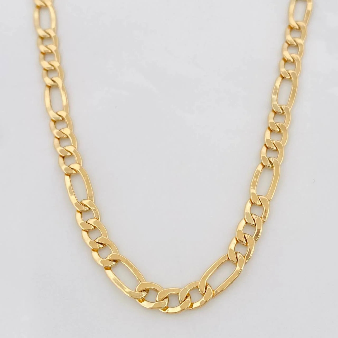Cadena Figaro 6.7g / 60cm / 2.1mm Oro Amarillo 18K