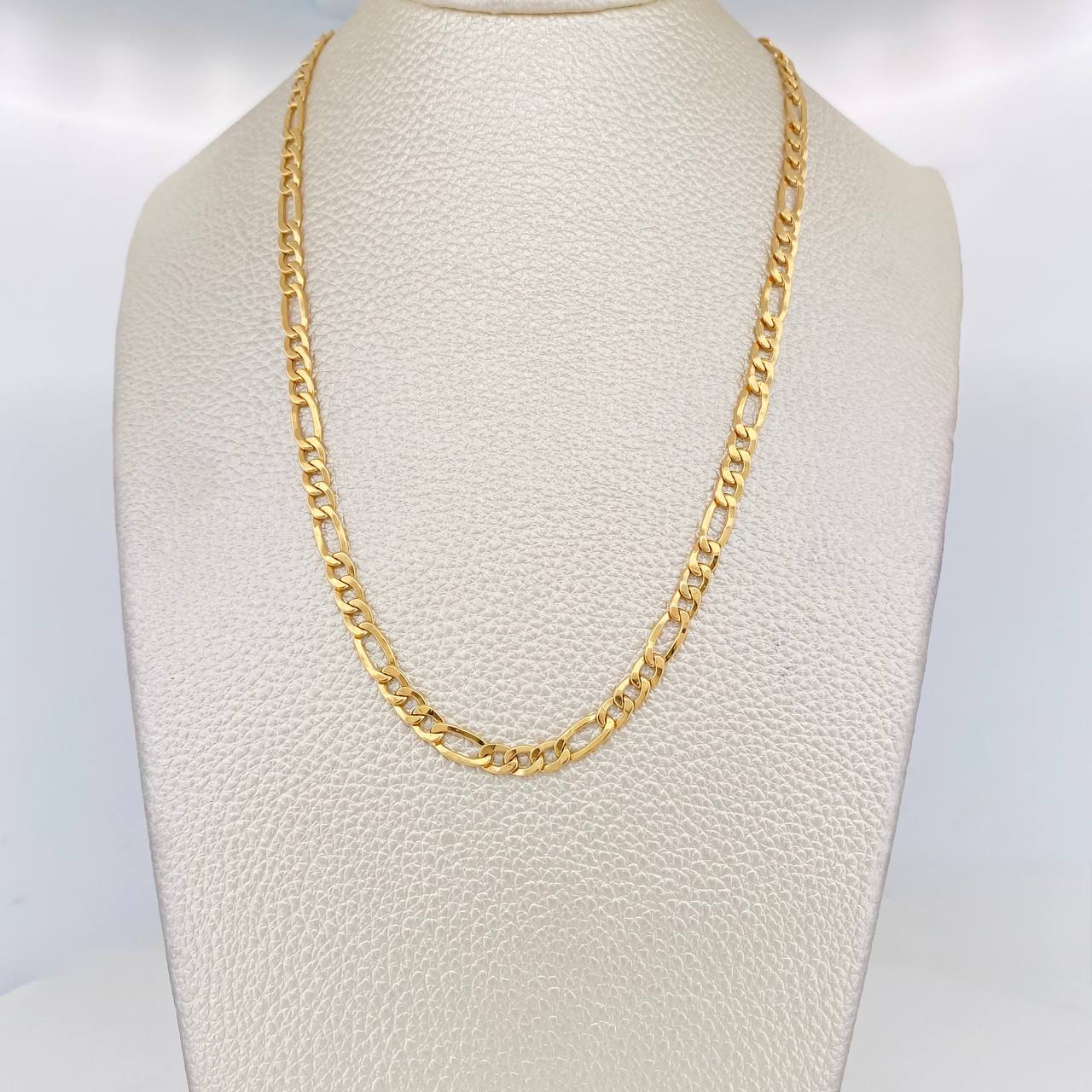 Cadena Figaro 6.65g / 60cm / 4mm Oro Amarillo 18K