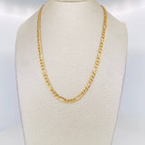 Cadena Figaro 6.65g / 60cm / 4mm Oro Amarillo 18K