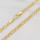 Cadena Figaro 4.9g / 70cm / 3.1mm Oro Amarillo 18K