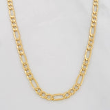 Cadena Figaro 6.6g / 60cm / 4mm Oro Amarillo 18K
