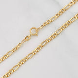 Cadena Figaro 2.2g / 50cm / 2.2mm Oro Amarillo 18K