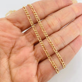 Cadena Figaro 2.2g / 50cm / 2.2mm Oro Amarillo 18K