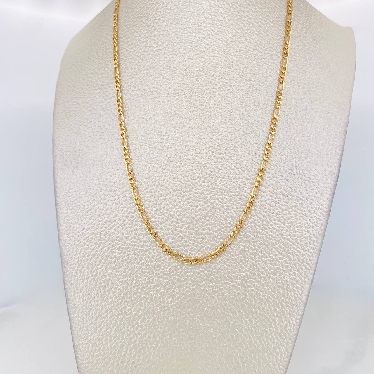 Cadena Figaro 4.7g / 70cm / 3.2mm Oro Amarillo 18K