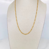 Cadena Figaro 4.7g / 70cm / 3.2mm Oro Amarillo 18K