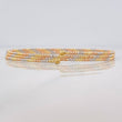 Pulso Brillos 4.95g / 17cm / 1.35mm Tres Oros 18K