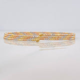 Pulso Brillos 4.95g / 17cm / 1.35mm Tres Oros 18K