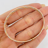 Pulso Brillos 4.95g / 17cm / 1.35mm Tres Oros 18K