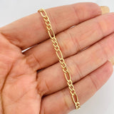 Cadena Figaro 4.7g / 70cm / 3.2mm Oro Amarillo 18K