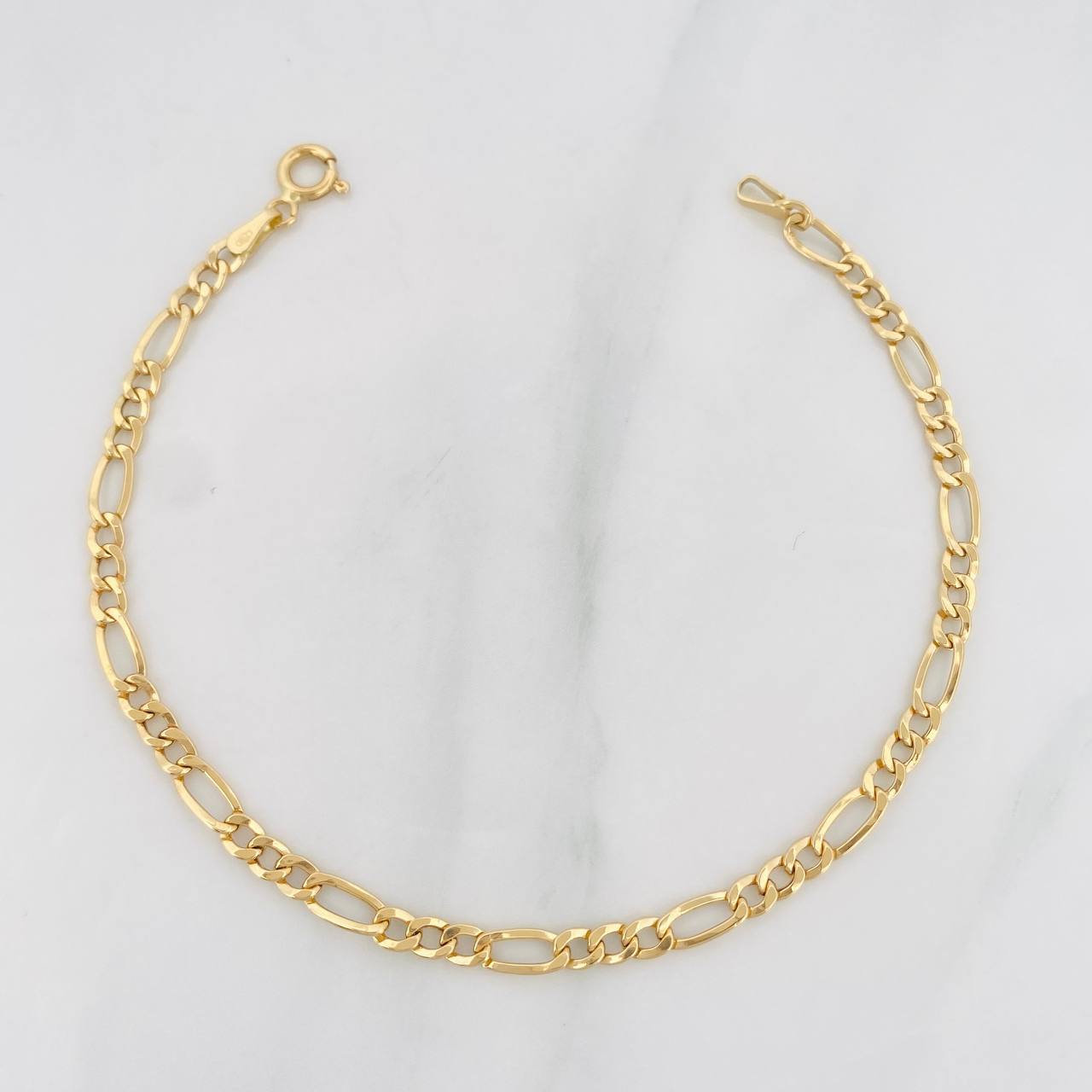 Pulso Figaro 1.55g / 20cm / 8.2mm Oro Amarillo 18K