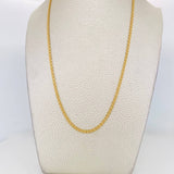 Cadena China 5.5g / 45cm / 2.4mm Oro Amarillo 18K