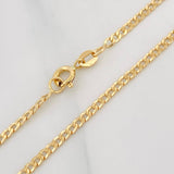 Cadena Cubana 4.1g / 60cm / 2.4mm Oro Amarillo 18K