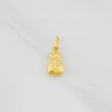 Dije Bolsa Dinero 0.4g / 1.7cm Oro Amarillo 18K