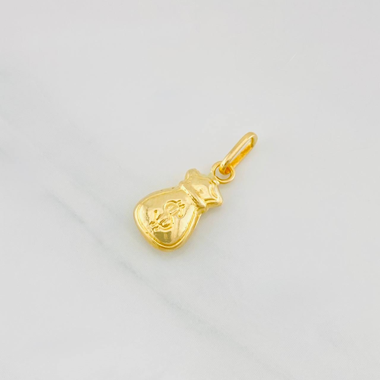 Dije Bolsa Dinero 0.4g / 1.7cm Oro Amarillo 18K