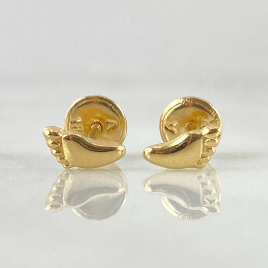 Topos Huella Pie 0.6gr / Oro 18K ©