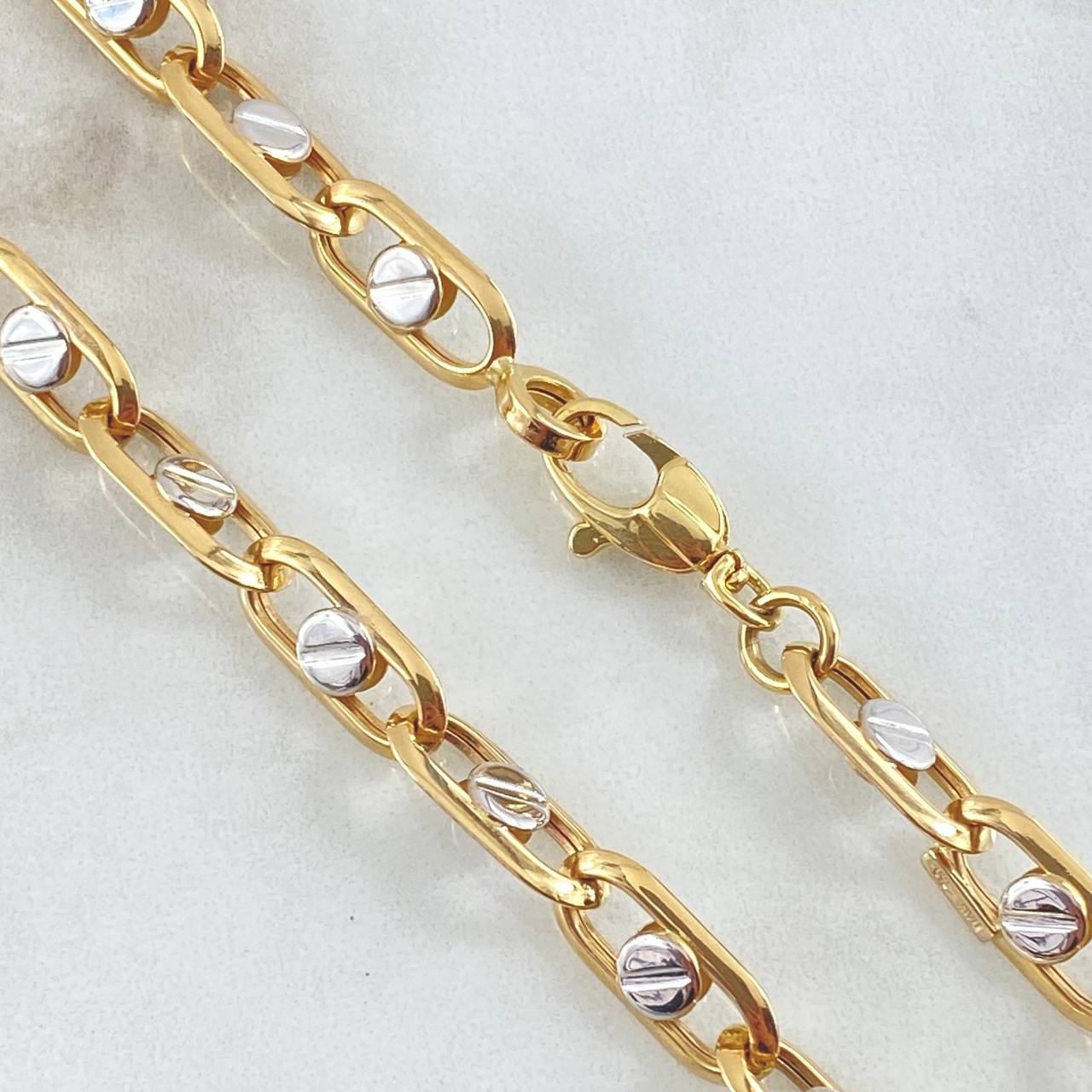 Cadena Clik Tornillos 20gr / 60cm / +4 Oro 18K ©