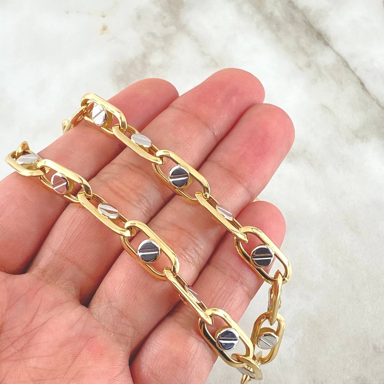Cadena Clik Tornillos 20gr / 60cm / +4 Oro 18K ©
