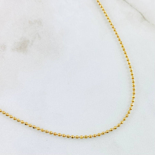 Cadena Militar 4.75gr / 50cm / Oro Amarillo +3 18K