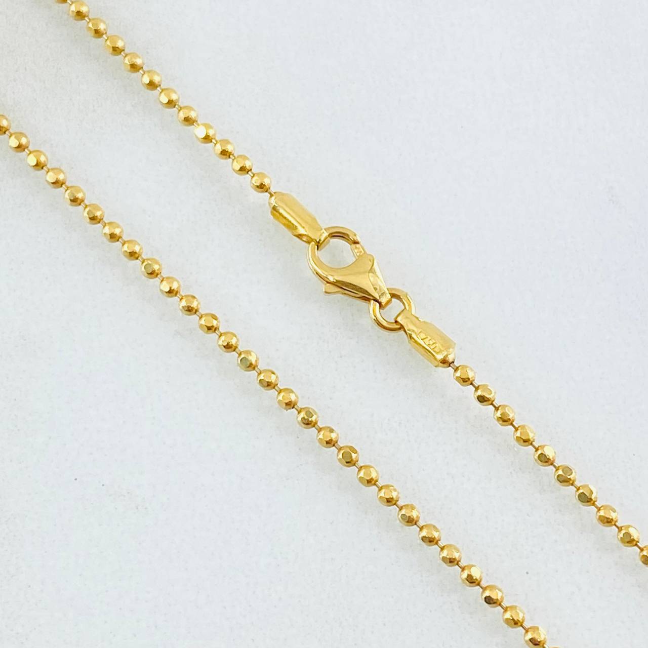 Cadena Militar 4.6gr / 50cm / Oro Amarillo +3 18K