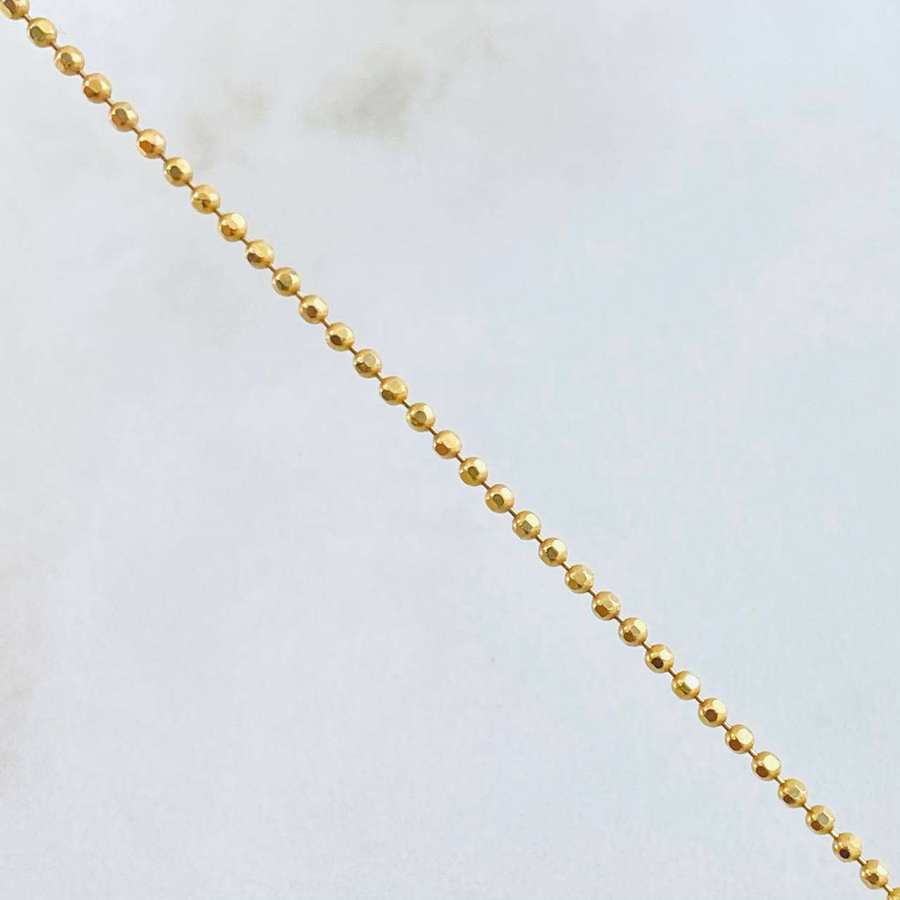 Cadena Militar 4.6gr / 50cm / Oro Amarillo +3 18K