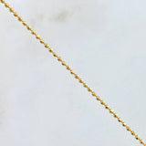 Cadena Militar 4.6gr / 50cm / Oro Amarillo +3 18K