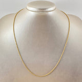 Cadena Militar 4.6gr / 50cm / Oro Amarillo +3 18K