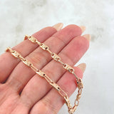Cadena Rustica Corona 9.55gr / 50cm / Oro Rosa 18K