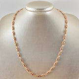 Cadena Rustica Corona 9.55gr / 50cm / Oro Rosa 18K