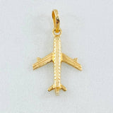 Dije Avión 0.9gr / 2.3cm / Oro Amarillo 18K