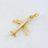 Dije Avión 0.9gr / 2.3cm / Oro Amarillo 18K