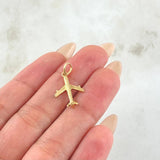 Dije Avión 0.9gr / 2.3cm / Oro Amarillo 18K