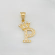 Dije Corona Letra P 1.55 g / 2.6 cm Oro Amarillo 18K