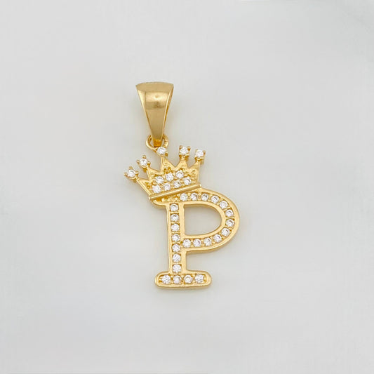 Dije Corona Letra P 1.55 g / 2.6 cm Oro Amarillo 18K