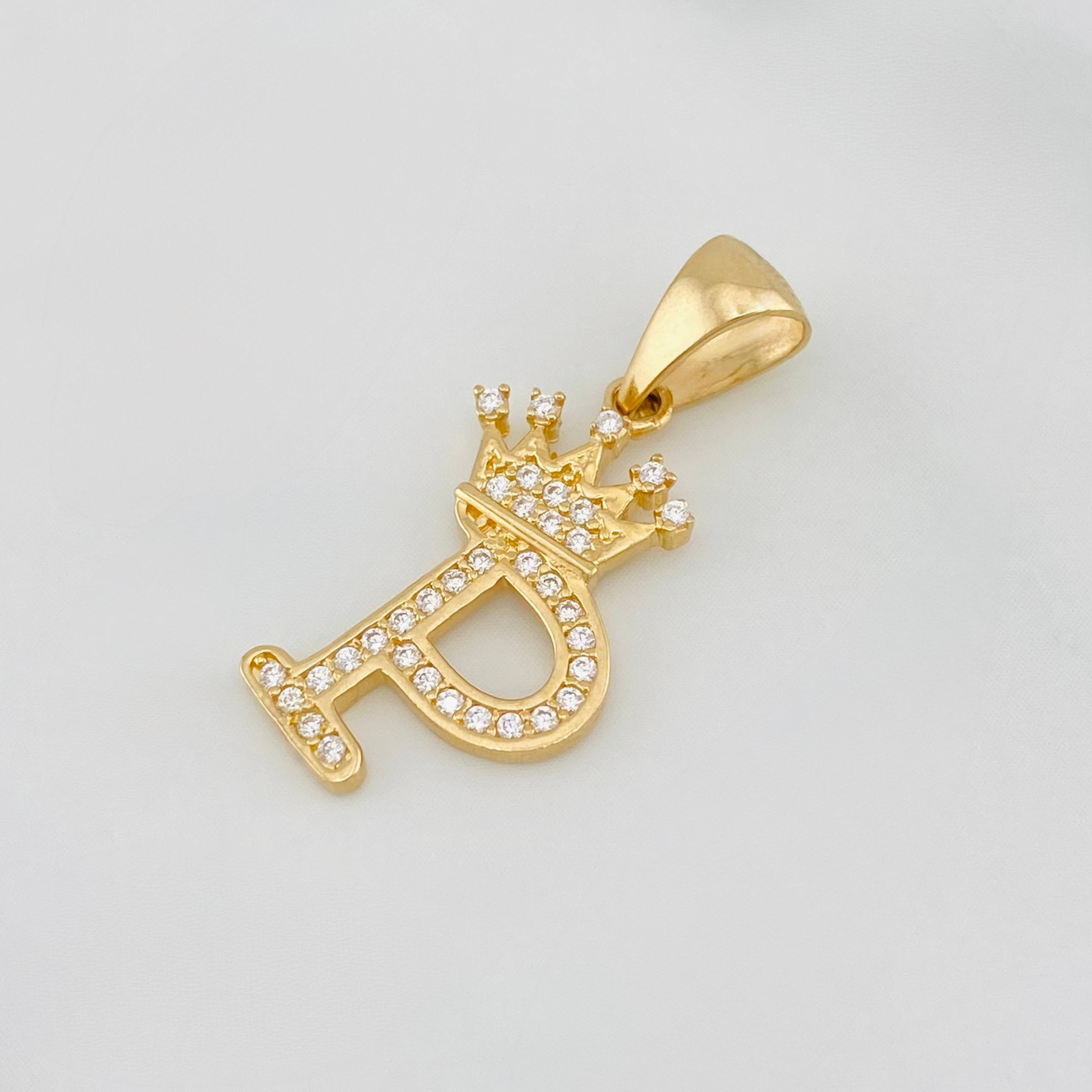 Dije Corona Letra P 1.55 g / 2.6 cm Oro Amarillo 18K