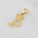 Dije Corona Letra P 1.55 g / 2.6 cm Oro Amarillo 18K