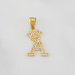 Dije Corona Letra A 1.6 g / 2.5 cm Oro Amarillo 18K