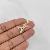 Dije Corona Letra A 1.6 g / 2.5 cm Oro Amarillo 18K