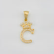 Dije Corona Letra C 1.5 g / 2.6 cm Oro Amarillo 18K