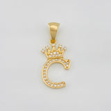 Dije Corona Letra C 1.5 g / 2.6 cm Oro Amarillo 18K