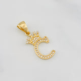 Dije Corona Letra C 1.5 g / 2.6 cm Oro Amarillo 18K
