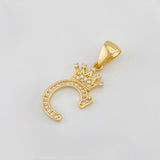 Dije Corona Letra C 1.5 g / 2.6 cm Oro Amarillo 18K