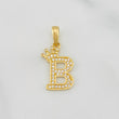 Dije Corona Letra B 1.55 g / 2.5 cm Oro Amarillo 18K