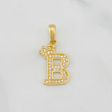 Dije Corona Letra B 1.55 g / 2.5 cm Oro Amarillo 18K