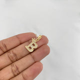 Dije Corona Letra B 1.55 g / 2.5 cm Oro Amarillo 18K