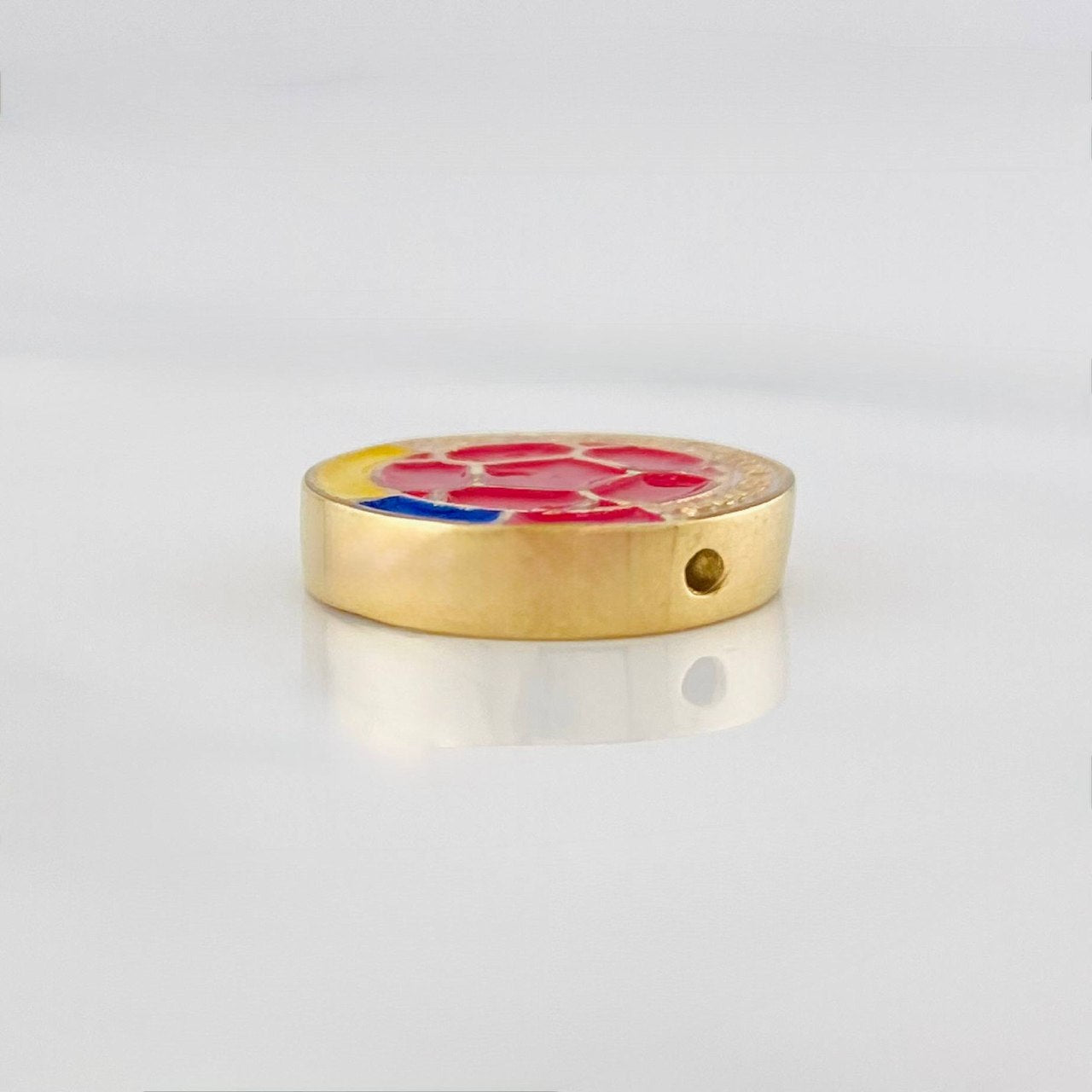 Herraje Escudo Selección 2.45 g / 1.5 cm Oro Amarillo 18K
