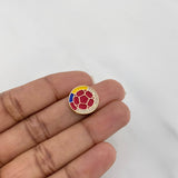 Herraje Escudo Selección 2.45 g / 1.5 cm Oro Amarillo 18K