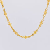 Cadena Rustica Trebol 11.2g / 60cm / 5mm Oro Amarillo 18K