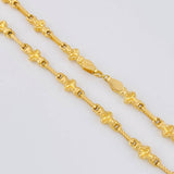 Cadena Rustica Trebol 11.2g / 60cm / 5mm Oro Amarillo 18K